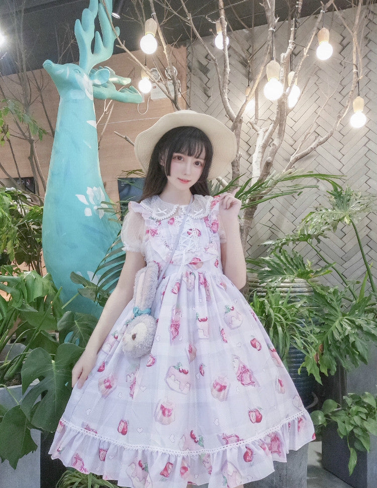 Jsk Ichigo Cream Dress