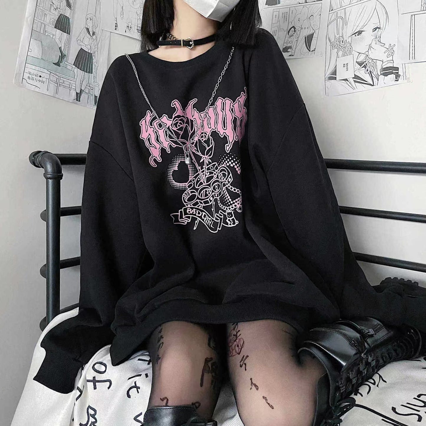 Cute Black Subcal Sweater