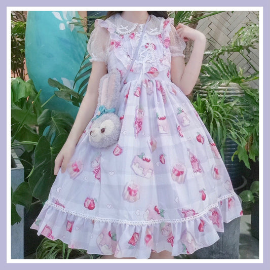 Jsk Ichigo Cream Dress